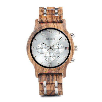 All wooden watch quartz watch