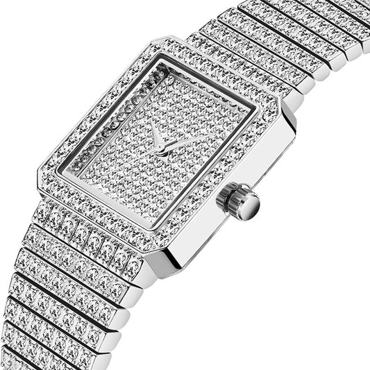 Women's watch with square gypsophila subdial